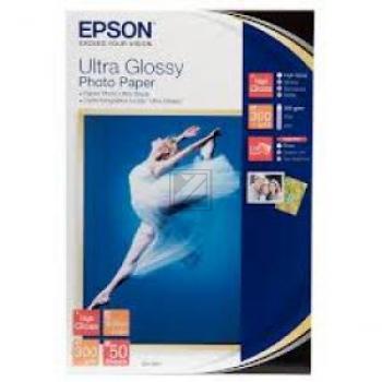 C13S041943 EPSON Fotopapier 10x15cm 50 Blatt weiss ultra 300gr Hochglanz
