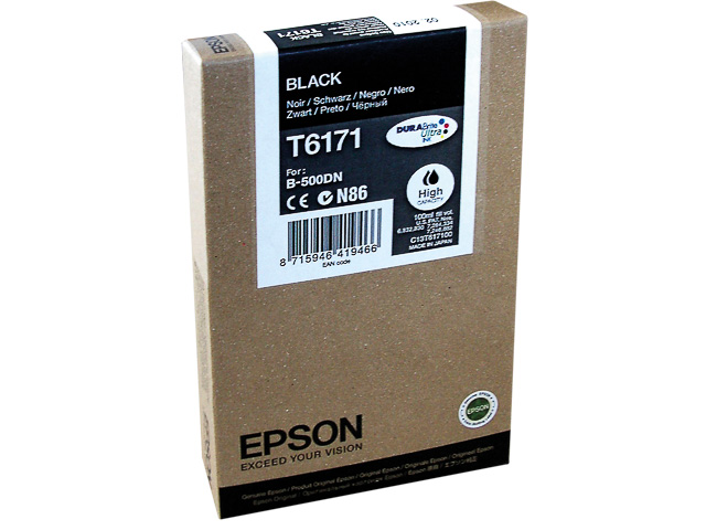 C13T617100 EPSON B500DN TINTE BLACK HC 100ml 4000Seiten hohe Kapazitaet