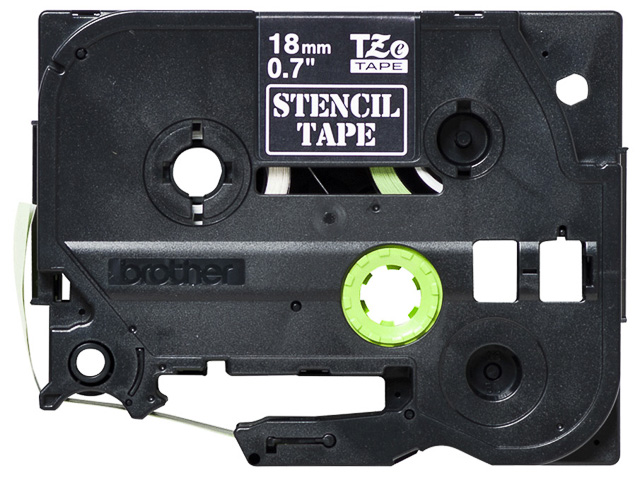 STE141 BROTHER PTOUCH SCHABLONE 18mm Stempel Schablone 3m nicht laminiert