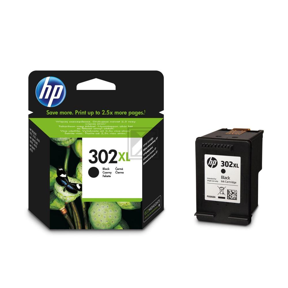 F6U68AE#UUS HP 302XL OJ Tinte black HC 480Seiten 8,5ml