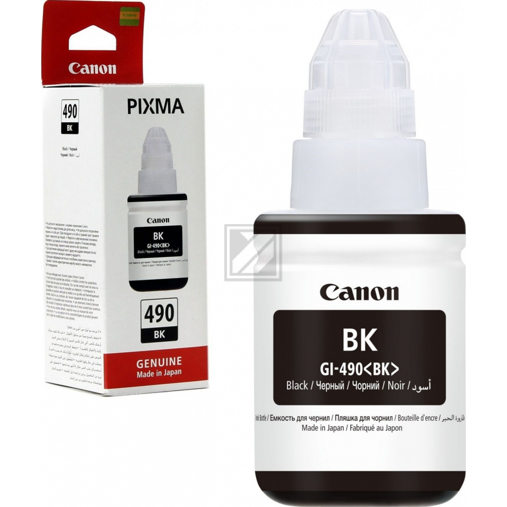 0663C001 CANON GI490BK Pixma Tinte black 6000Seiten 135ml