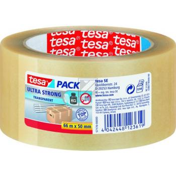 57176-00000-08 TESA Packband transparent 50mm 66Meter PVC ultra stark