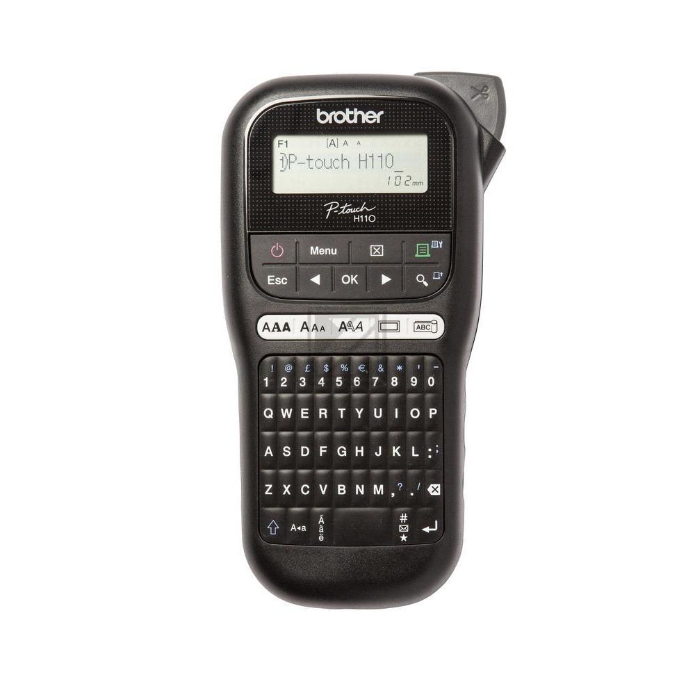 PTH110ZG1 BROTHER PT H110 Beschriftungsgeraet QWERTZ DE 3,5-12mm