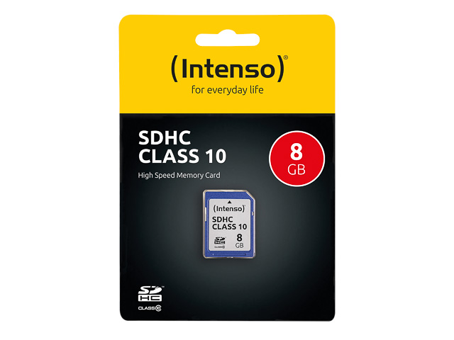 INTENSO SD KARTE 8GB 3411460 Klasse 10