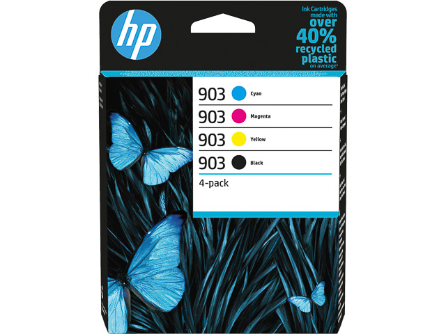 6ZC73AE HP OJ PRO6950 TINTE (4) CMYK HP903 3x315+1x300Seiten