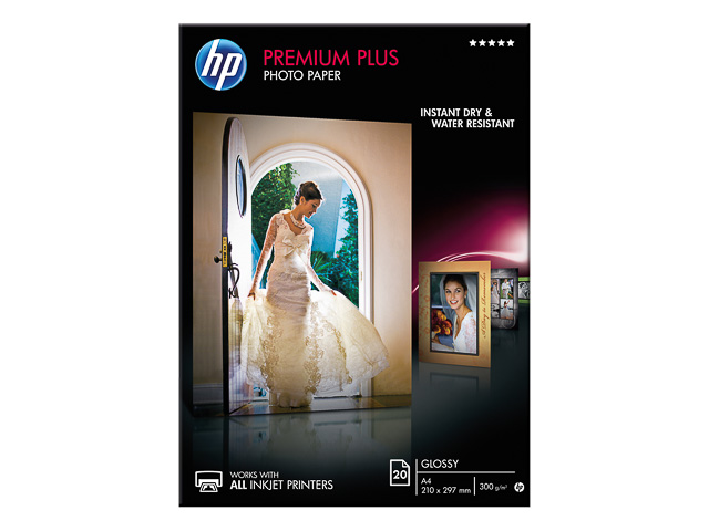 CR672A HP FOTOPAPIER PREMIUM+ A4 20Blatt 300gr glaenzend