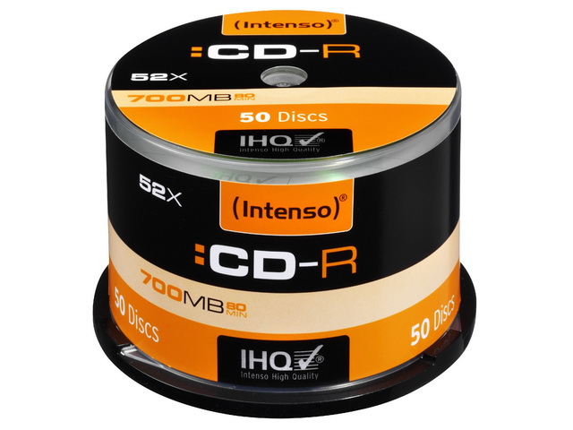 INTENSO CDR80 700MB 52x (50) CB 1001125 Cake Box