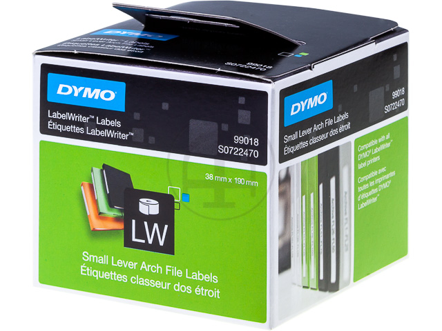 S0722470 DYMO 38x190mm WEISS 1Rl/110Stk 99018 Hängeregister-Etiketten