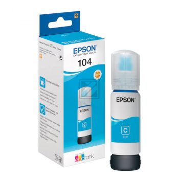 C13T00P240 EPSON ET104 EcoTank Tinte cyan 7500Seiten 65ml