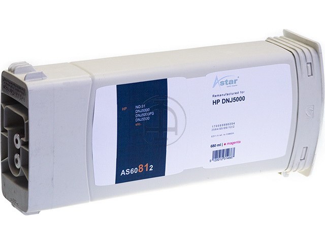AS60812 ASTAR HP DNJ5000 TINTE MAG C4932AE/81 680ml