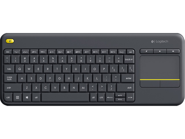 LOGITECH K400PLUS TASTATUR QWERTZ DE 920-007127 kabellos schwarz USB
