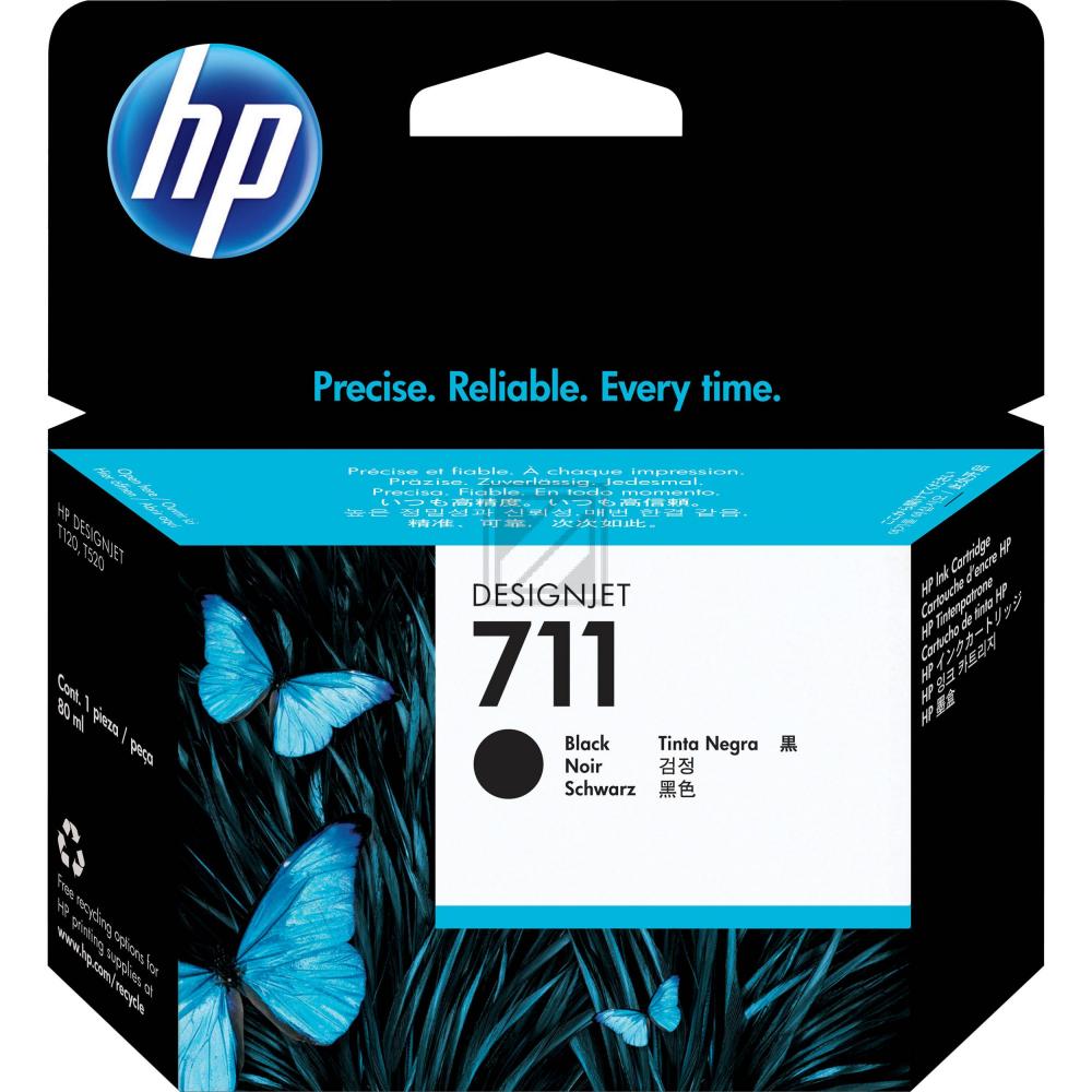 CZ133A HP 711 DNJ Tinte black HC 80ml