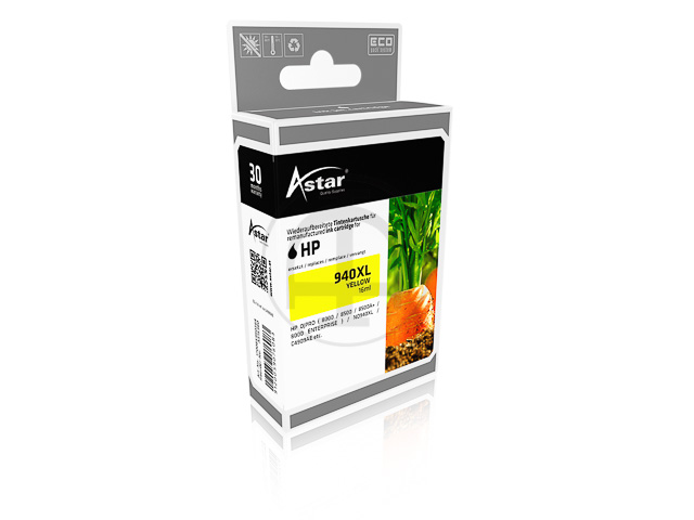 AS15380 ASTAR HP PRO8000 TINTE YEL C4909AE/940XL 1400Seiten 16ml